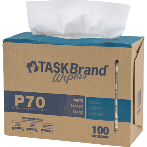 TaskBrand&reg; P70 Premium Series Wipers, Heavy-Duty, 16-3/4" L x 8-1/4" W The Estey Group
