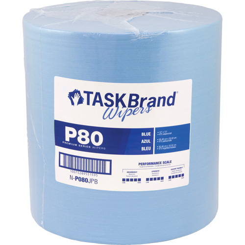 TaskBrand&reg; P80 Premium Series Wipers, Heavy-Duty, 13" L x 12" W The Estey Group