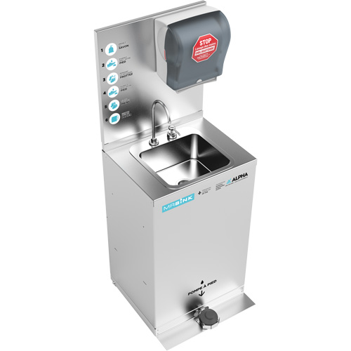 Poste de nettoyage des mains portable MRSink The Estey Group