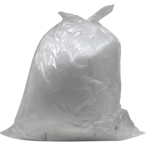 Industrial Garbage Bags, X-Strong, 26" W x 36" L, 1.2 mils, Clear, 45 L (12 Gal.) Capacity The Estey Group