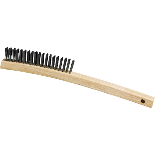 Scratch Brush, Steel, 3 x 19 Wire Rows, 13-3/4" Long The Estey Group