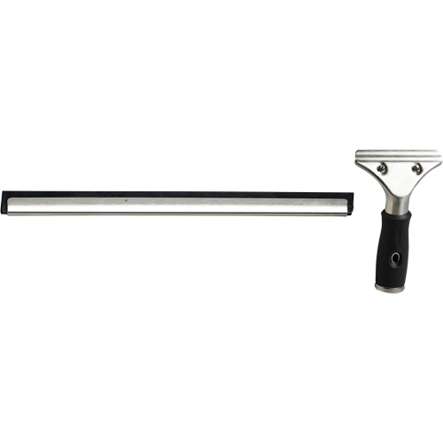 Raclette &agrave; fen&ecirc;tres avec manche, 18", Caoutchouc, Cadre Acier inoxydable The Estey Group
