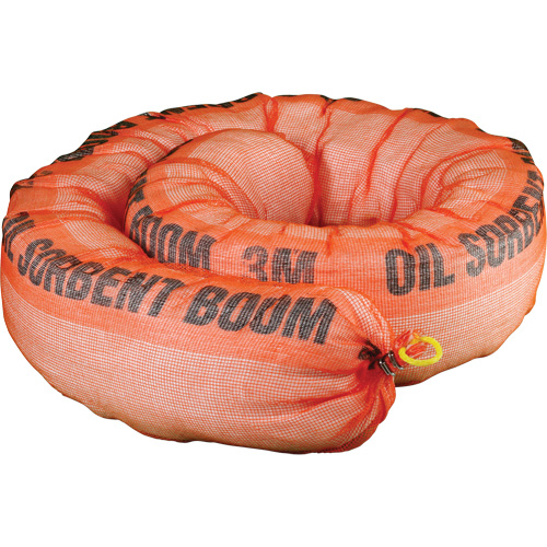 Barri&egrave;re de pollution absorbante pour produits p&eacute;troliers, Huile seulement, 1,5' lo x 10" la, Absorption 69,3 gal The Estey Group