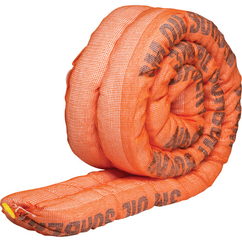 Barri&egrave;re de pollution absorbante double pour produits p&eacute;troliers, Huile seulement, 10' lo x 4" la, Absorption 36,8 gal The Estey Group