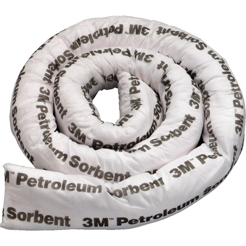 Barri&egrave;re de pollution absorbante double pour produits p&eacute;troliers, Huile seulement, 8' lo x 3" la, Absorption 15,7 gal The Estey Group