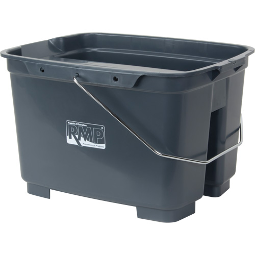 Dual Compartment Bucket, 4.75 US Gal. (19 qt.) Capacity, Grey The Estey Group