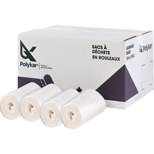 High Density Garbage Bags, Utility, 50" W x 36" L, 13 microns, Frosted, 194 L (44 Gal.) Capacity The Estey Group