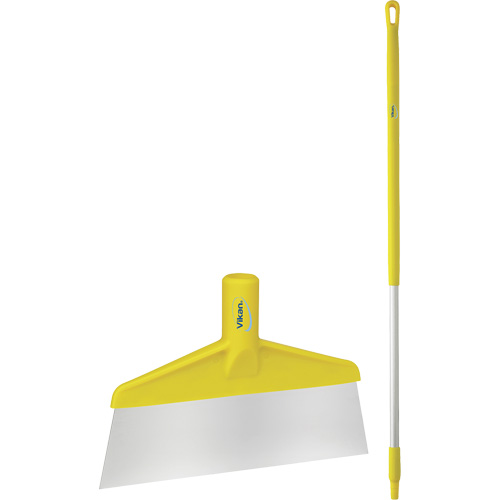 Grattoir &agrave; plancher avec manche, Jaune, 9-3/5" la x 55-9/10" lo The Estey Group