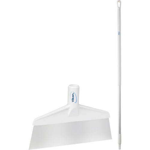 Grattoir &agrave; plancher avec manche, Blanc, 9-3/5" la x 55-9/10" lo The Estey Group