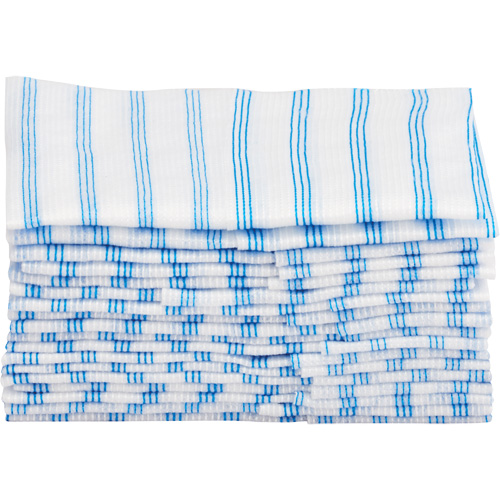 Disposable Single-Use Cloths, Microfibre, Blue/White The Estey Group