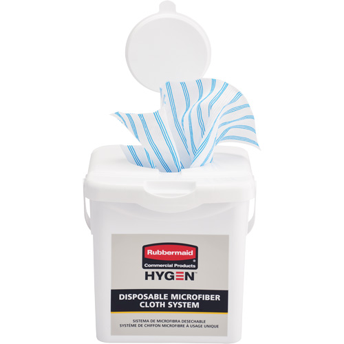Seau de chargement pour chiffons microfibres, Blanc The Estey Group