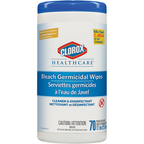 Healthcare&reg; Disinfecting Bleach Wipes, 70 Count The Estey Group