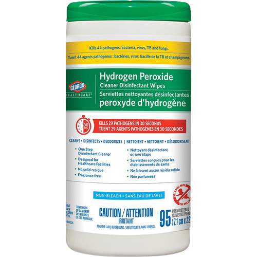 Healthcare&reg; Hydrogen Peroxide Cleaner Disinfecting Wipes, 95 Count The Estey Group