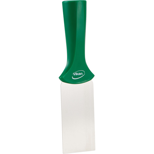 Handle-Mounted Stainless Steel Scraper, Green, 2" W x 8" L The Estey Group