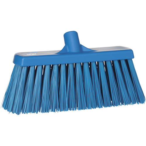 Balai-brosse robuste, Crins Ferme, 13", Polyester, Bleu The Estey Group