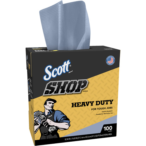 Shop Towels, Heavy-Duty, 16-4/5" L x 8-1/3" W The Estey Group