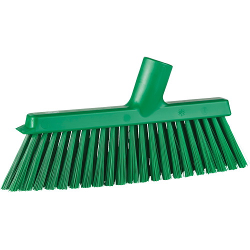 Balai biseaut&eacute; avec pas de vis inclin&eacute;, Crins Moyen, 10", Polyester, Vert The Estey Group