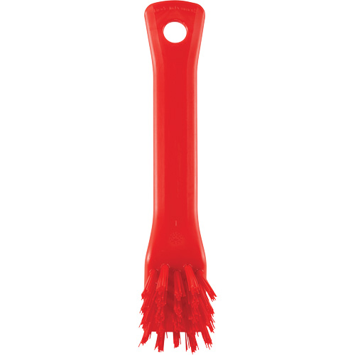 Brosse avec rebord grattoir, Soies Ferme, Longueur de 6", Rouge The Estey Group