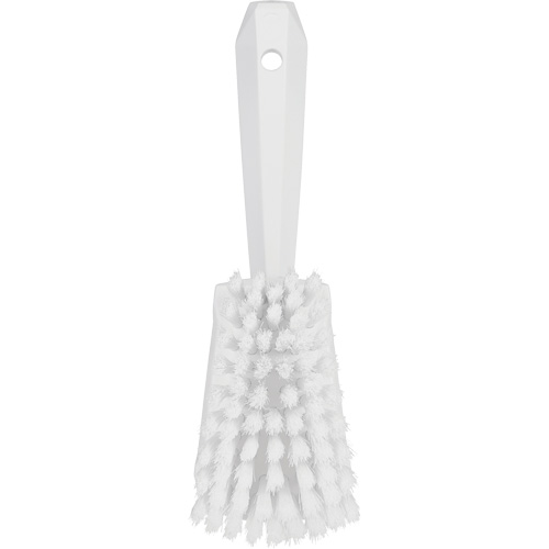 Brosse &agrave; r&eacute;curer avec manche court, Soies Doux, Longueur de 10-1/2", Blanc The Estey Group