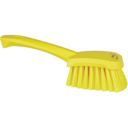 Short-Handled Washing Brush, Soft Bristles, 10-1/2" Long, Yellow The Estey Group