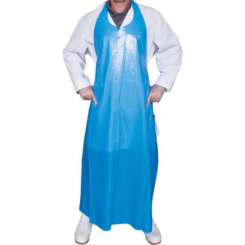Tablier Top Dog de 6 mil, Polyur&eacute;thane, 50" lo x Bleu The Estey Group