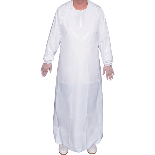Blouse Top Dog de 6 mil, T-Grand, Blanc, Polyur&eacute;thane The Estey Group