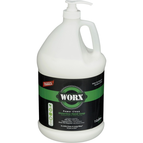 Savon pour les mains sans eau Power Clean, Liquide, 3,78 L, Sans parfum The Estey Group