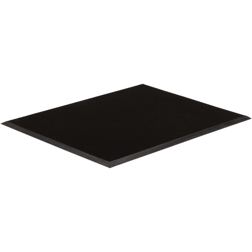 Gritstop Fingermat Entrance Matting, Rubber, Scraper Type, Finger Tip Style Pattern, 3' x 6', Black The Estey Group