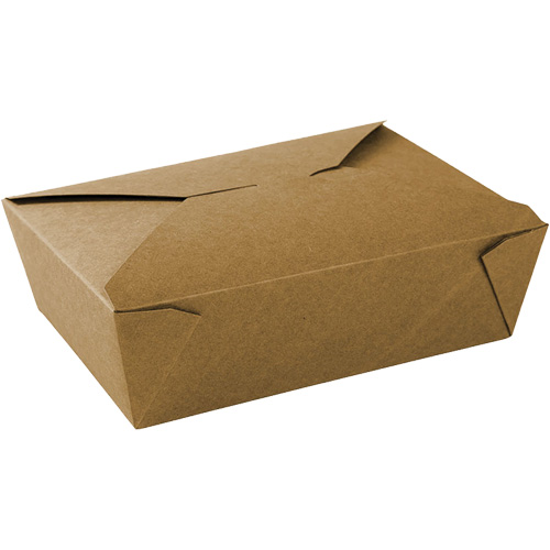 Contenants pour aliments &agrave; emporter Kraft, Ondul&eacute;, Rectangulaire The Estey Group