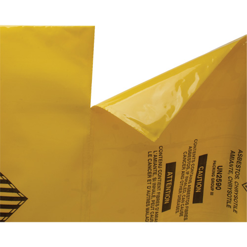 Hazardous Waste Liners, Asbestos, 40" L x 35" W, 3 mils The Estey Group