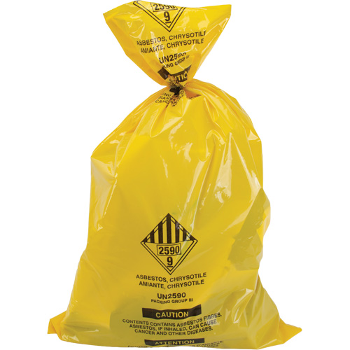 Hazardous Waste Liners, Asbestos, 40" L x 26" W, 3 mils The Estey Group
