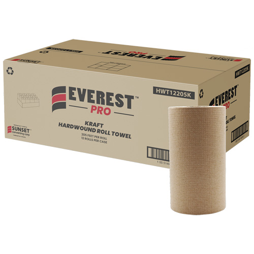 Kraft Hardwound Roll Towels, 1 Ply, Centre Pull, 205' L The Estey Group