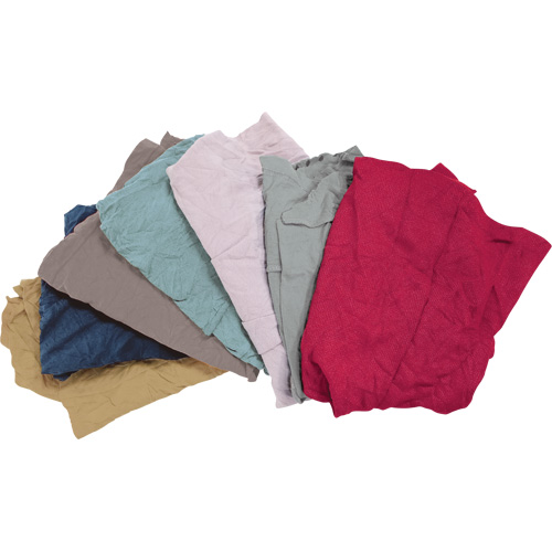 Chiffons fabriqu&eacute;s &agrave; partir de mat&eacute;riaux recycl&eacute;s, Molleton, M&eacute;lange de couleurs, 10 lb The Estey Group