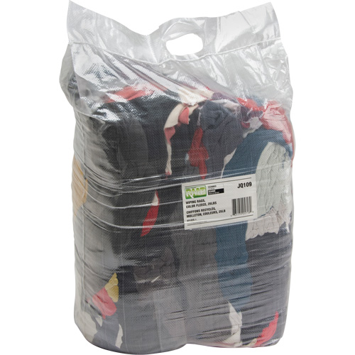 Recycled Material Wiping Rags, Fleece, Mix Colours, 25 lbs. The Estey Group