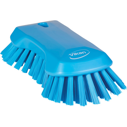 Hand Brush, Extra Stiff Bristles, 9-1/10" Long, Blue The Estey Group