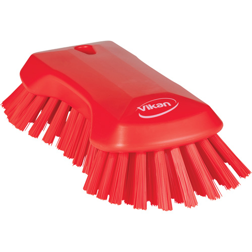 Brosse &agrave; main, Soies Tr&egrave;s ferme, Longueur de 9-1/10", Rouge The Estey Group