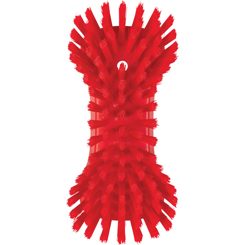 Brosse &agrave; main, Soies Tr&egrave;s ferme, Longueur de 9-1/10", Rouge The Estey Group