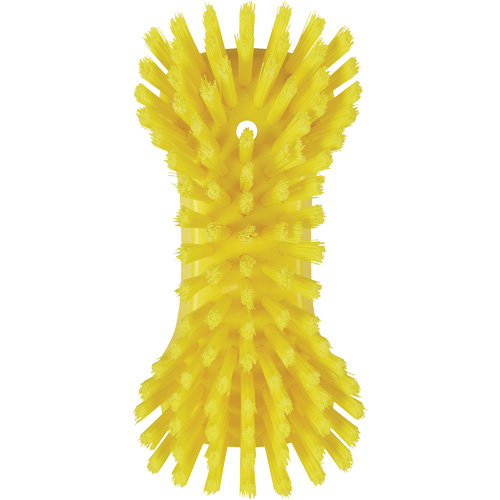 Brosse &agrave; main, Soies Tr&egrave;s ferme, Longueur de 9-1/10", Jaune The Estey Group