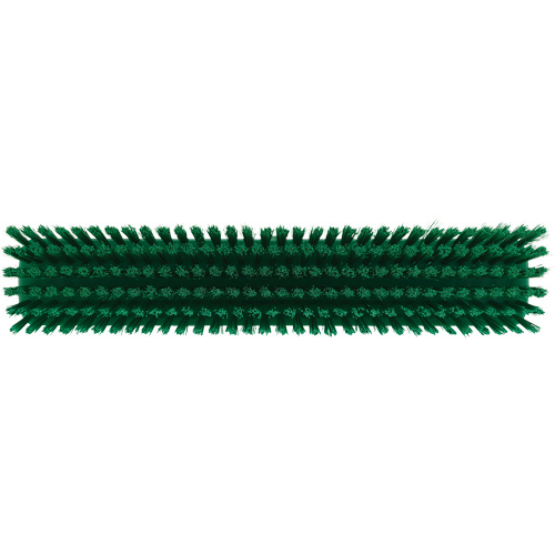 Push Broom Head, Fine/Stiff Bristles, 16-1/2", Polyester/Polypropylene, Green The Estey Group