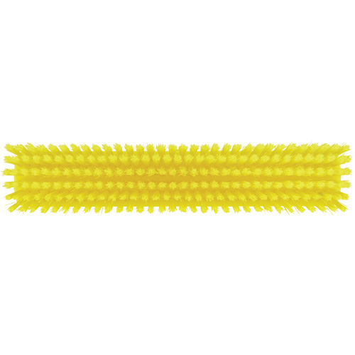 Push Broom Head, Fine/Stiff Bristles, 16-1/2", Polyester/Polypropylene, Yellow The Estey Group