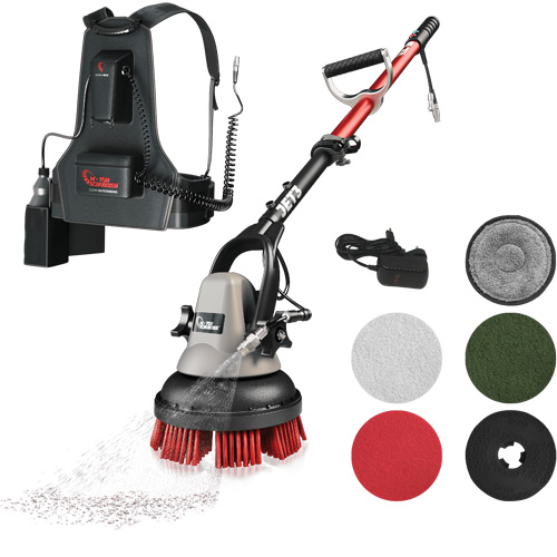 Portable Handheld Scrubber MSJET with Backpack, Polisher/Scrubber The Estey Group