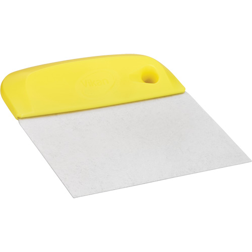 Flexible Stainless Steel Dough Cutter/Scraper, Yellow, 4-1/2" W x 5-3/4" L The Estey Group
