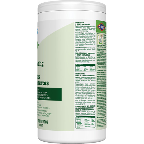Lingettes d&eacute;sinfectantes EcoClean, 75 lingettes The Estey Group