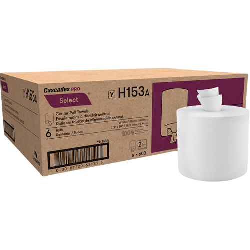Paper Towel Roll, 2 Ply, Centre Pull, 550' L The Estey Group
