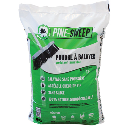 Compos&eacute; de balayage biod&eacute;gradable Pine Sweep, Sac, 22 lb (10 kg) The Estey Group