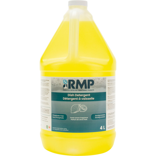 Lemon Dish Detergent, Liquid, 4 L, Lemon The Estey Group