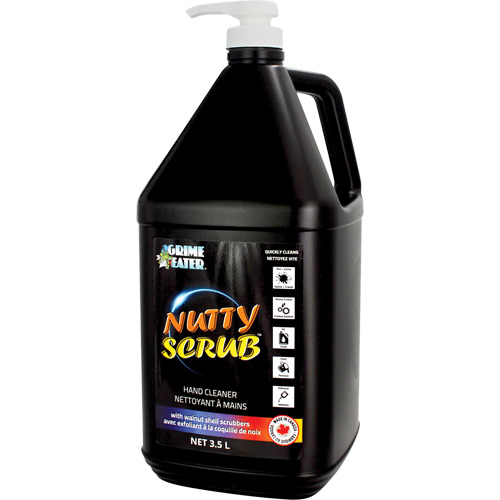 Nettoyant &agrave; mains avec exfoliant en coquille de noyer Nutty Scrub, Pierre ponce, 3,5 L, Bouteille, Sans parfum The Estey Group