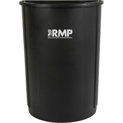 Half-Round Garbage Bin, Polyethylene, 21 US gal. The Estey Group