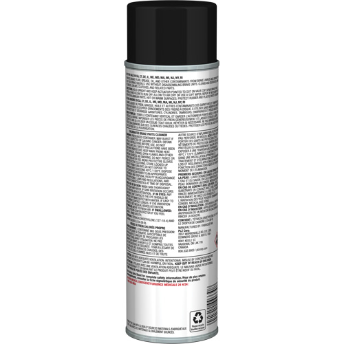 Nettoyant pour pi&egrave;ces de freins Pro Line avec tr&egrave;s faible teneur en COV, Canette a&eacute;rosol The Estey Group