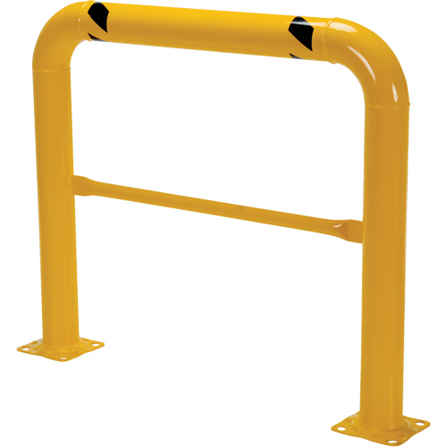 Garde-corps &agrave; profil &eacute;lev&eacute; pour machines, 4' la x 3,5' h, Jaune The Estey Group